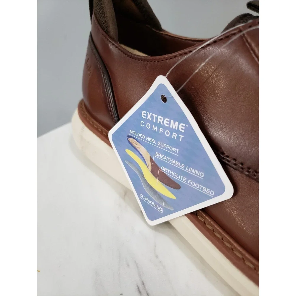 NEW NO BOX SIZE 10 - Clarks Originals Mens Brantin Brown‎ Leather Dress Shoes